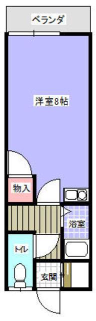 レジデンス内智山(ワンルーム/3階)の間取り写真