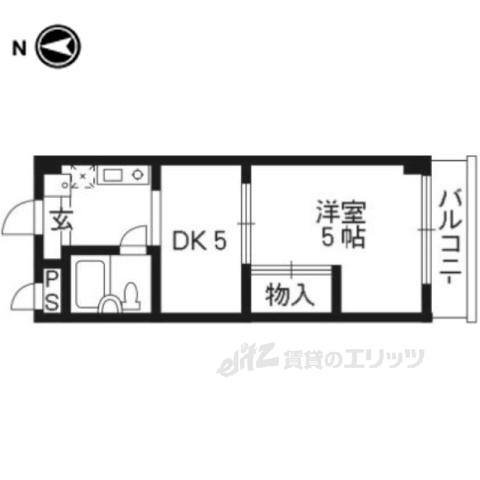 CO CO SHINOMIYA(2K/2階)の間取り写真