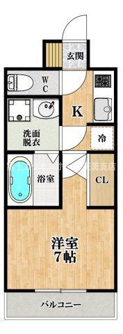 S-RESIDENCE堺市駅前(1K/10階)の間取り写真