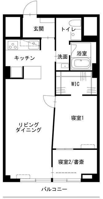 ファミリーコーポ行徳(2LDK/7階)の間取り写真