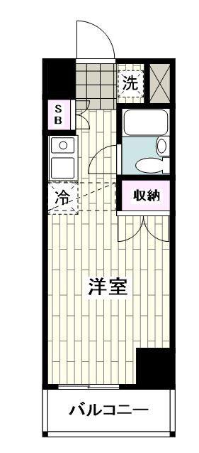 リノアネーラ湘南(ワンルーム/4階)の間取り写真