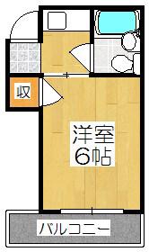 WYNN御陵(1K/3階)の間取り写真