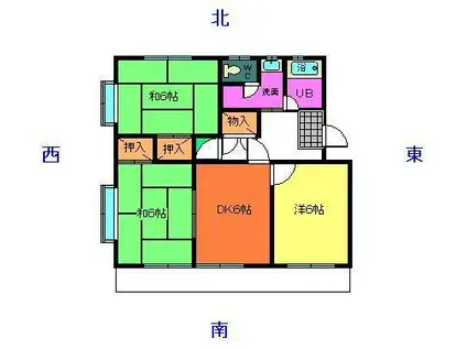 ピアアベニュー(3DK/3階)の間取り写真