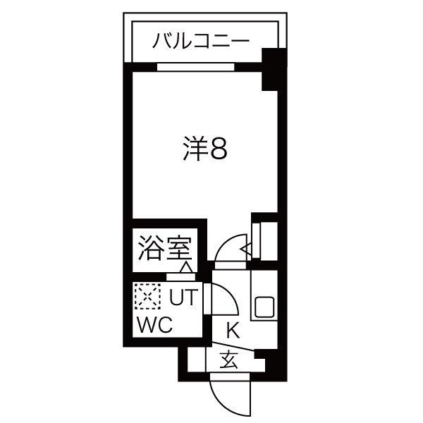 SEST新大阪(1K/3階)の間取り写真