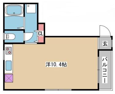 エスティマンション(ワンルーム/3階)の間取り写真