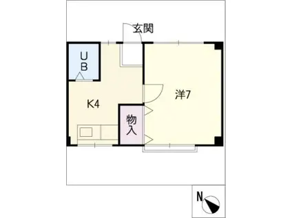 プチ・メゾン(1K/2階)の間取り写真