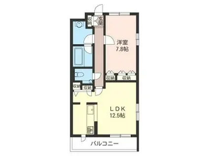 フォーラム・コート弦巻I(1LDK/1階)の間取り写真