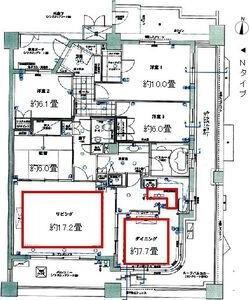 レジディア泉(4LDK/15階)の間取り写真