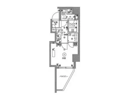 スカイコート蒲田壱番館(1K/5階)の間取り写真