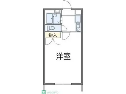 レオパレスピア(1K/1階)の間取り写真