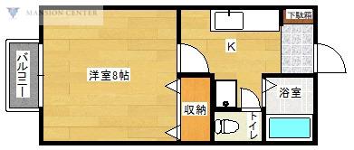 YSハウス(1K/1階)の間取り写真