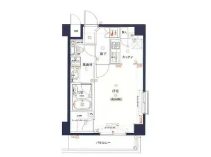 アデッソ上野ベレッツァ(1K/10階)の間取り写真