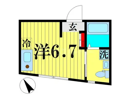 MICKMAISON(ワンルーム/3階)の間取り写真