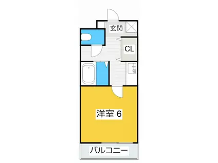 ライブリー共和(1K/1階)の間取り写真