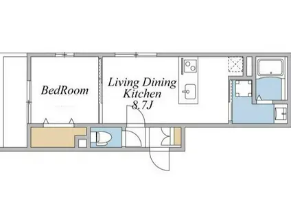 ウィンドテラス津田沼II(1LDK/2階)の間取り写真