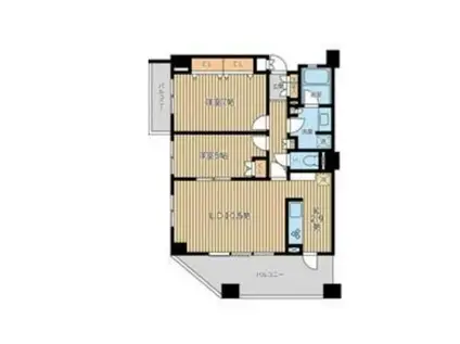 ドゥーエ芦花公園(2LDK/3階)の間取り写真