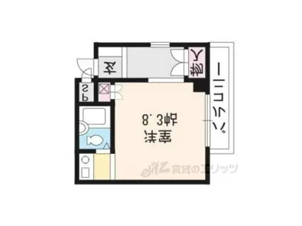 シルキーハイツ阪源(ワンルーム/7階)の間取り写真