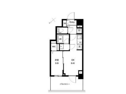 アーバンパーク東六郷II(1DK/5階)の間取り写真