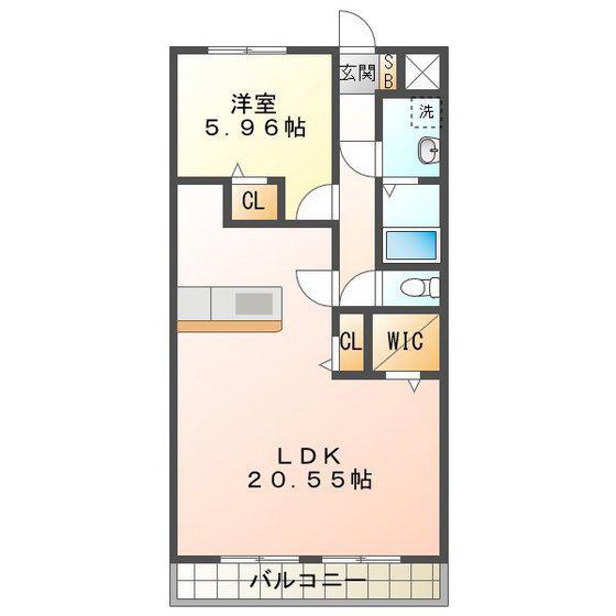 スターシンフォニー(1LDK/2階)の間取り写真