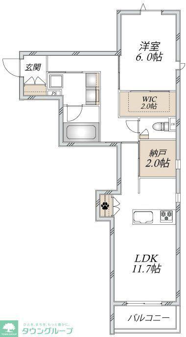 LS PLUS 豊玉中(1LDK/3階)の間取り写真