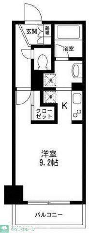 レジディア荻窪(1K/3階)の間取り写真