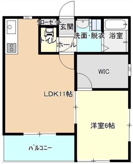 AYAS BASE(1LDK/1階)の間取り写真