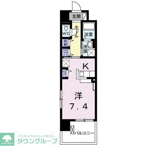 エクセレント ジール V(ワンルーム/3階)の間取り写真