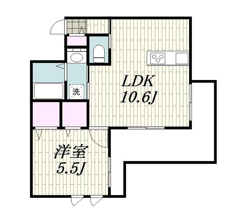シトラス青葉台(1LDK/2階)の間取り写真