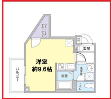 リベルテ町屋(ワンルーム/4階)の間取り写真