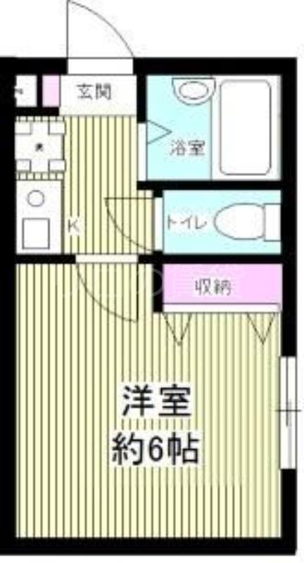 チェスナッツ戸越(1K/3階)の間取り写真
