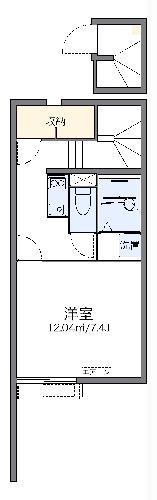 レオネクストBAKUROCHO(1K/2階)の間取り写真