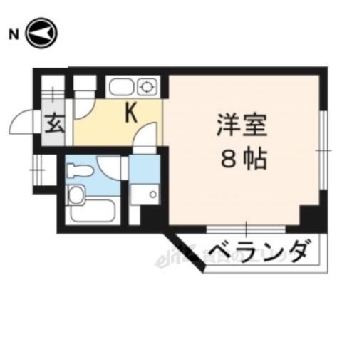 アサダ観光ビル(1K/3階)の間取り写真