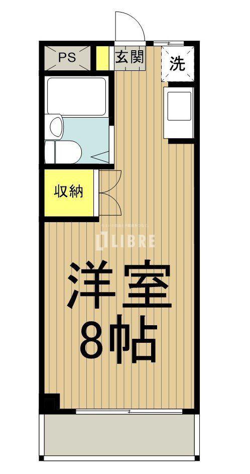 メゾンドサンベール(ワンルーム/1階)の間取り写真