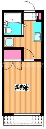 柳沢アコールメゾン(1K/2階)の間取り写真