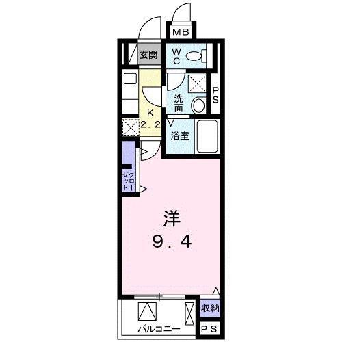 サイドパーク(1K/5階)の間取り写真