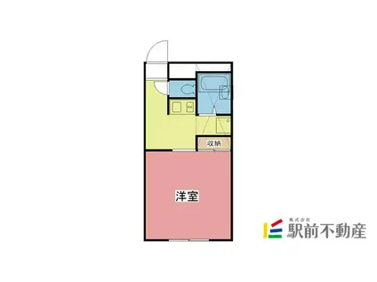 レオパレス本庄(1K/1階)の間取り写真