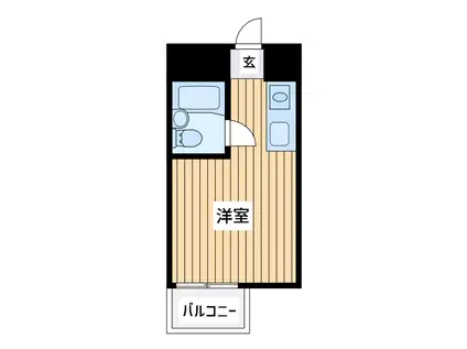 メゾン・ド・ノアバーム八王子(ワンルーム/4階)の間取り写真