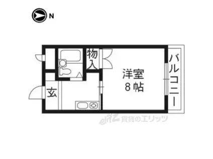 リッチモンド小野(1K/2階)の間取り写真
