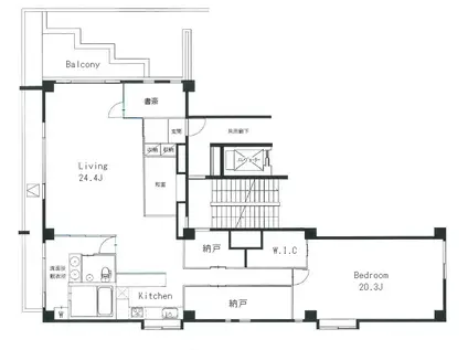 白金台ホームズ(2SLDK/6階)の間取り写真