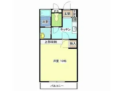 メゾンルミエール307号(1K/3階)の間取り写真