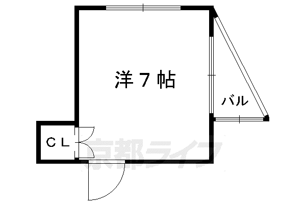 コーポ満田(ワンルーム/3階)の間取り写真