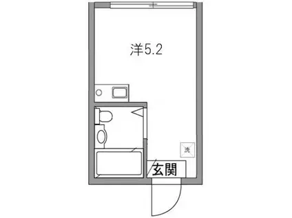 カモミール阿佐谷(ワンルーム/2階)の間取り写真