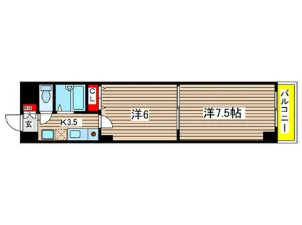 BLOISCEREZO(2K/6階)の間取り写真