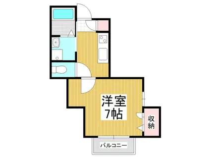 STELLA KIRI(1K/1階)の間取り写真