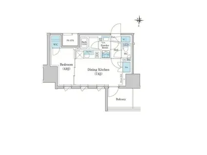 スタイリオ蒲田ウエスト(1DK/3階)の間取り写真