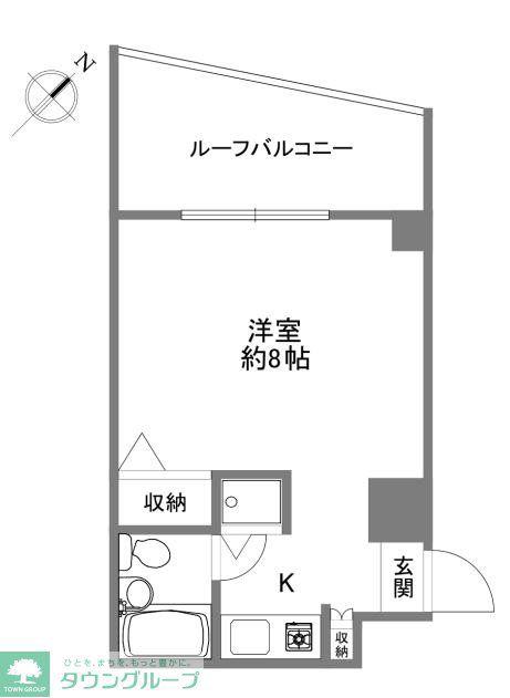 グランディー代官山(ワンルーム/5階)の間取り写真