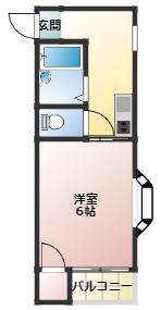 プレアール古川橋II(1K/3階)の間取り写真