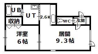 ハイム5・21(1LDK/1階)の間取り写真