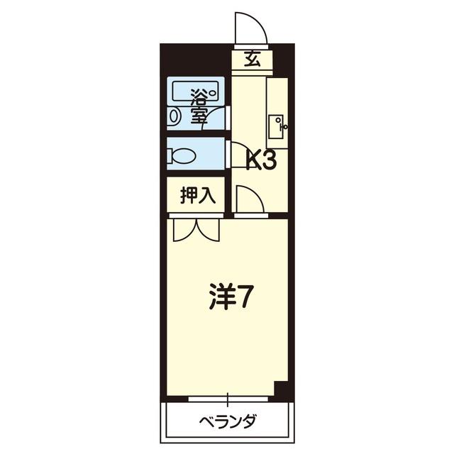 スペックス SABUROU(1K/1階)の間取り写真