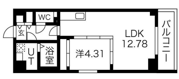 S-FORT熱田花町(1LDK/2階)の間取り写真